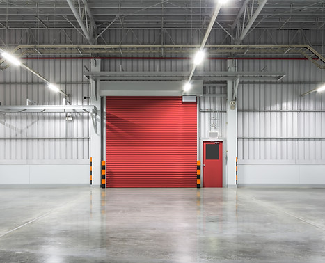 Commercial roller shutter door