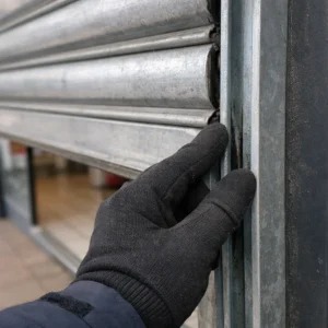 Roller shutter and secure entrance project